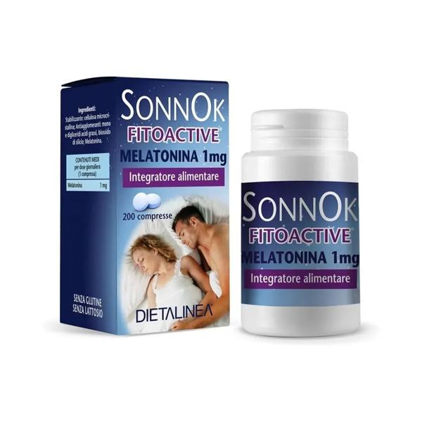 Gdp Sonnok Fitoactive Melatonina 1mg Integratore Alimentare 200 Compresse