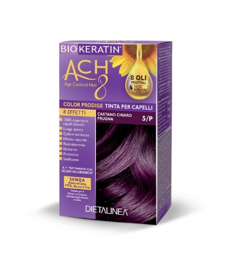 Biokeratin Tinta Per Capelli Ach8 Castano Chiaro Prugna 5/p