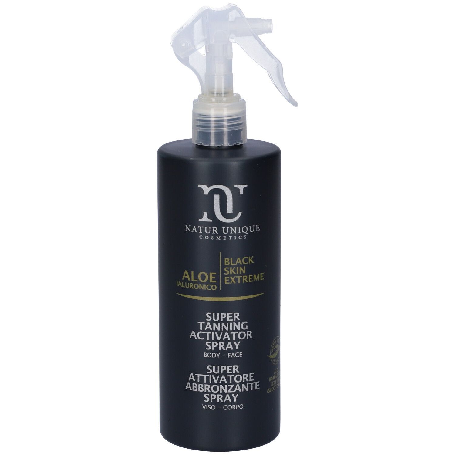 Natur Unique Aloe Ialuronico Black Skin Extreme Super Attivatore Abbronzante Viso-corpo Spray 400ml