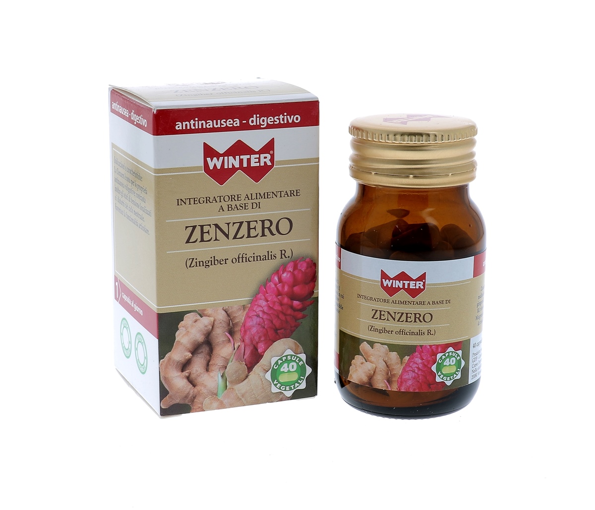 Winter Zenzero Integratore Per Il Benessere Dell'apparato Digerente 40 Capsule