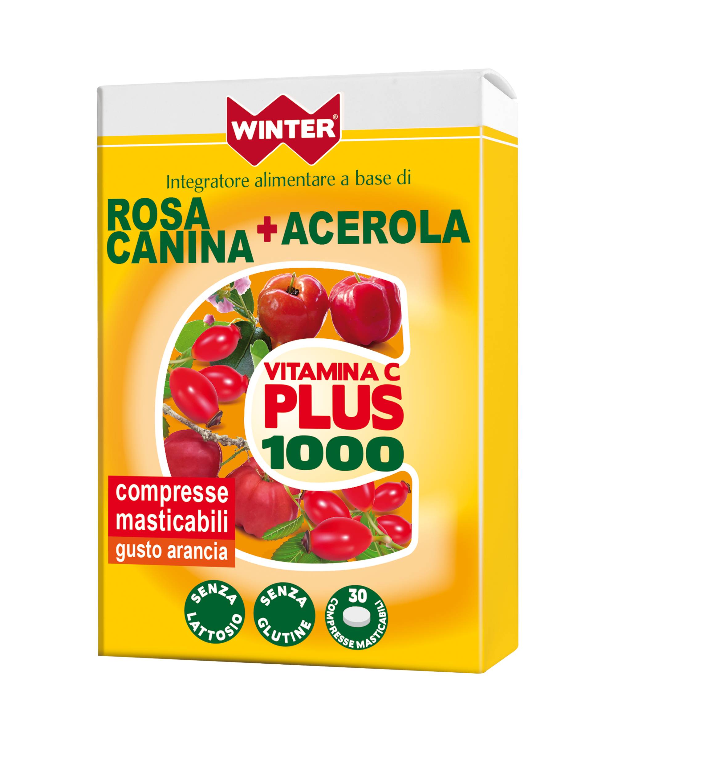 Winter vitamina c plus 1000 rosa canina + acerola 30 compresse masticabili
