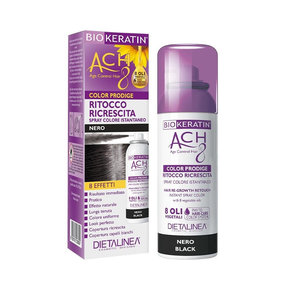 Biokeratin Ach 8 Ritocco Ricrescita Nero Spray 75ml — confronto prezzi