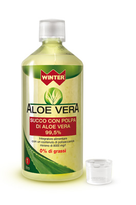 Winter Aloe Vera da Bere Classica – Succo Naturale Senza Aloina 1000 ml Soluzione orale