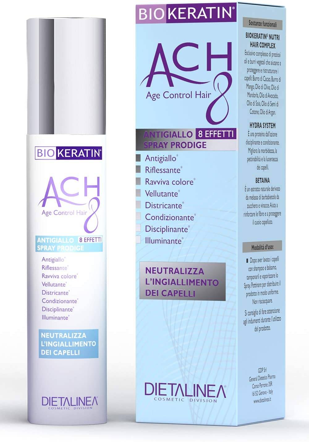 Biokeratin ACH8 Spray Prodige Antigiallo 100 ml — confronto prezzi