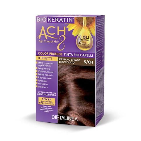 Biokeratin Ach 8 Tinta Per Capelli 5/ca Castano Chiaro Caramello