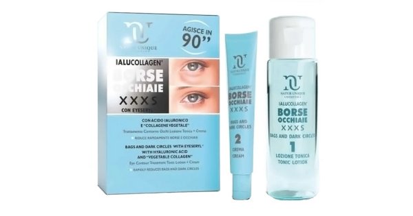 Natur Unique Ialucollagen Borse E Occhiaie Lozione Tonica 10ml + Crema 30ml