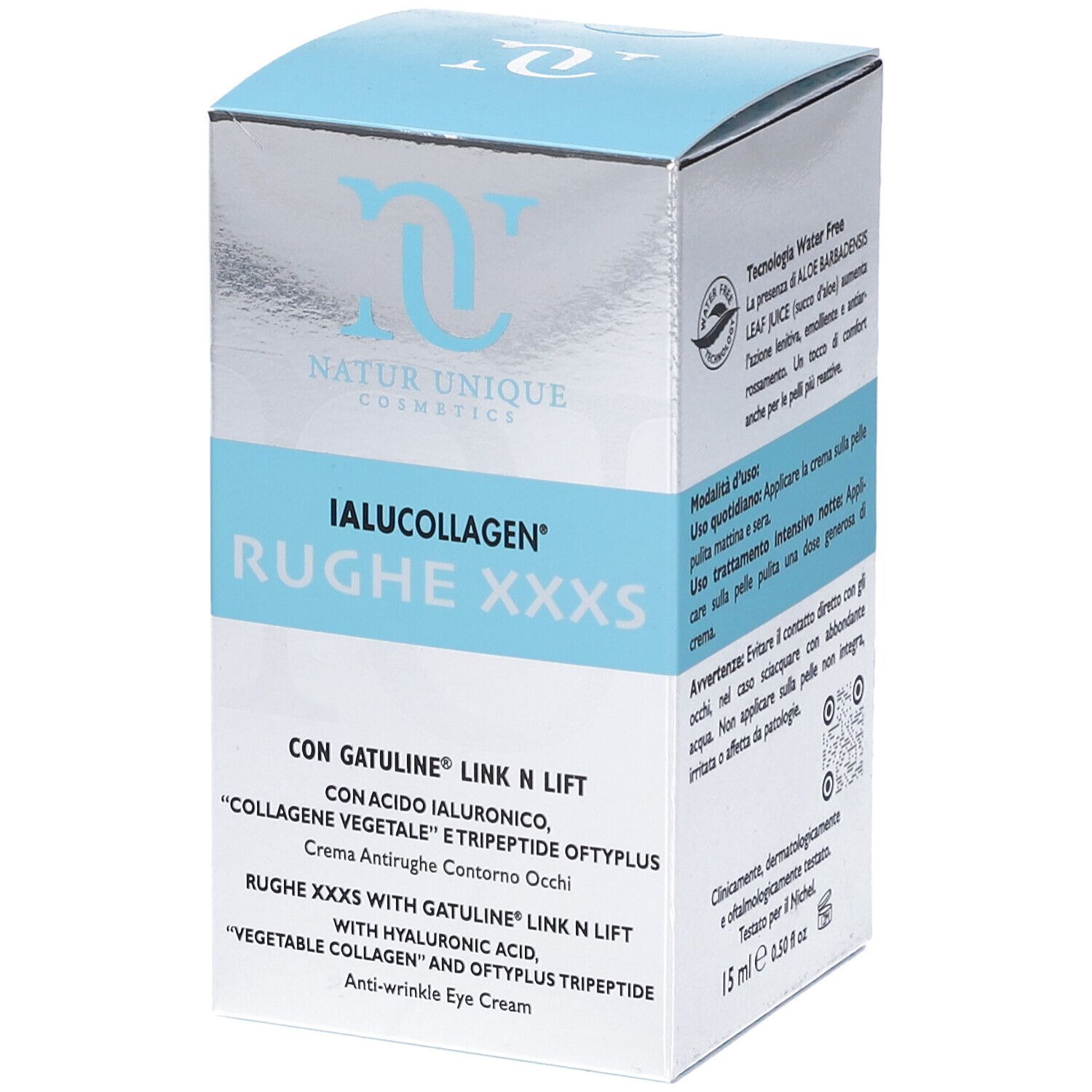 Natur Unique Ialucollagen Rughe Xxxs Contorno Occhi Antirughe 15 ml Crema contorno occhi