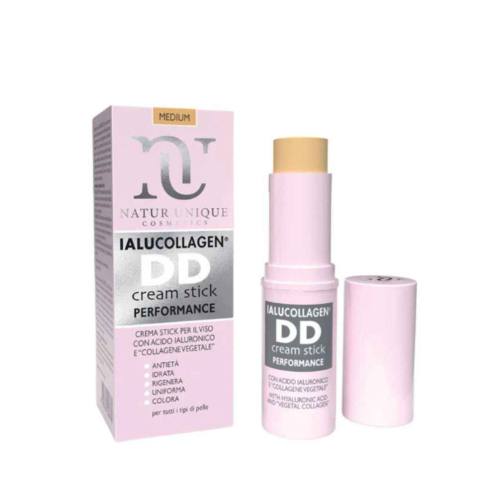 Natur Unique Ialucollagen Dd Cream Stick Performance Crema Stick Colorata Uniformante Anti-età Medium 10ml