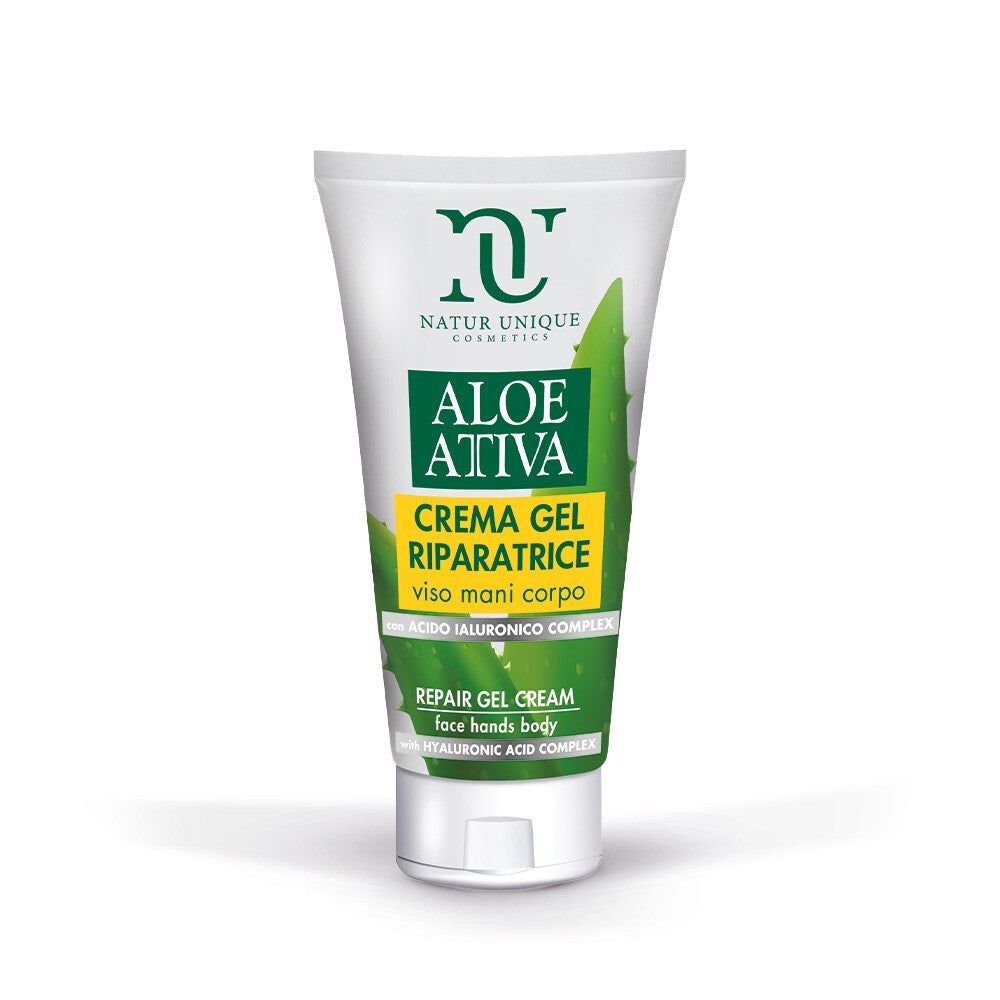 Natur Unique Aloe Attiva Crema Gel Riparatrice Per Viso Mani Corpo 150ml