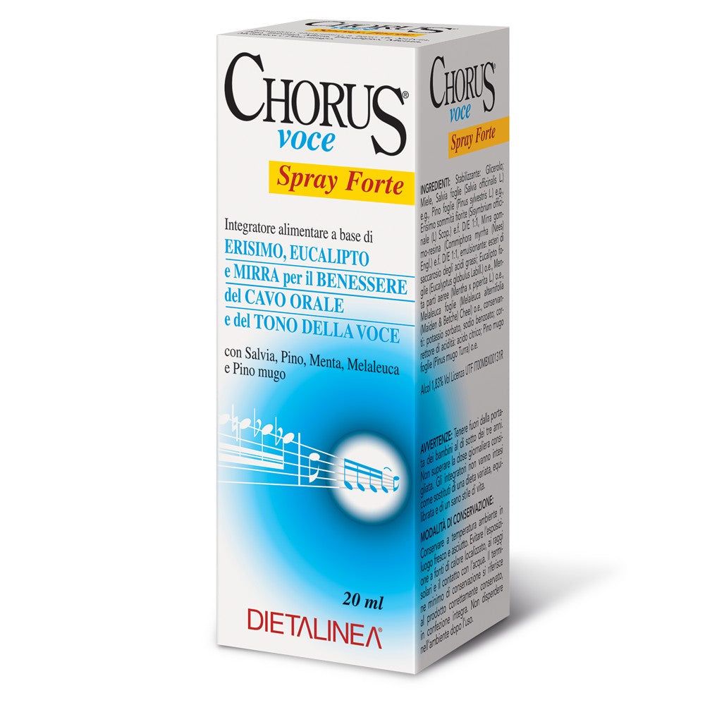 Integratore Benessere Gola e Voce Chorus Spray Forte - Dietalinea 20 ml — confronto prezzi