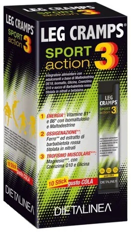 Dietalinea Leg Cramps Sport Action 3 in Bustine 200 ml Polvere per soluzione orale