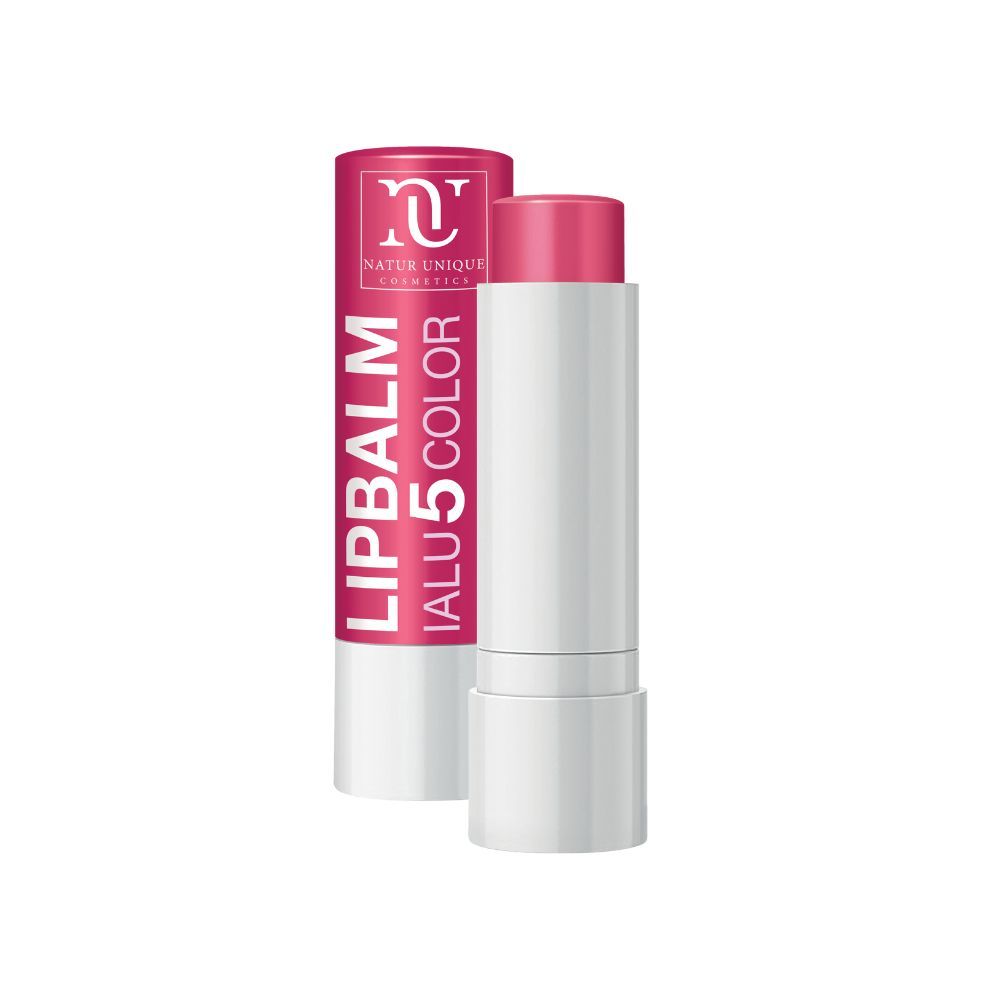 LipBalm Ialu 5 Color CICLAMINO Balsamo Labbra Idratante 8 Ore Idratazione - Natur Unique 4,2 ml