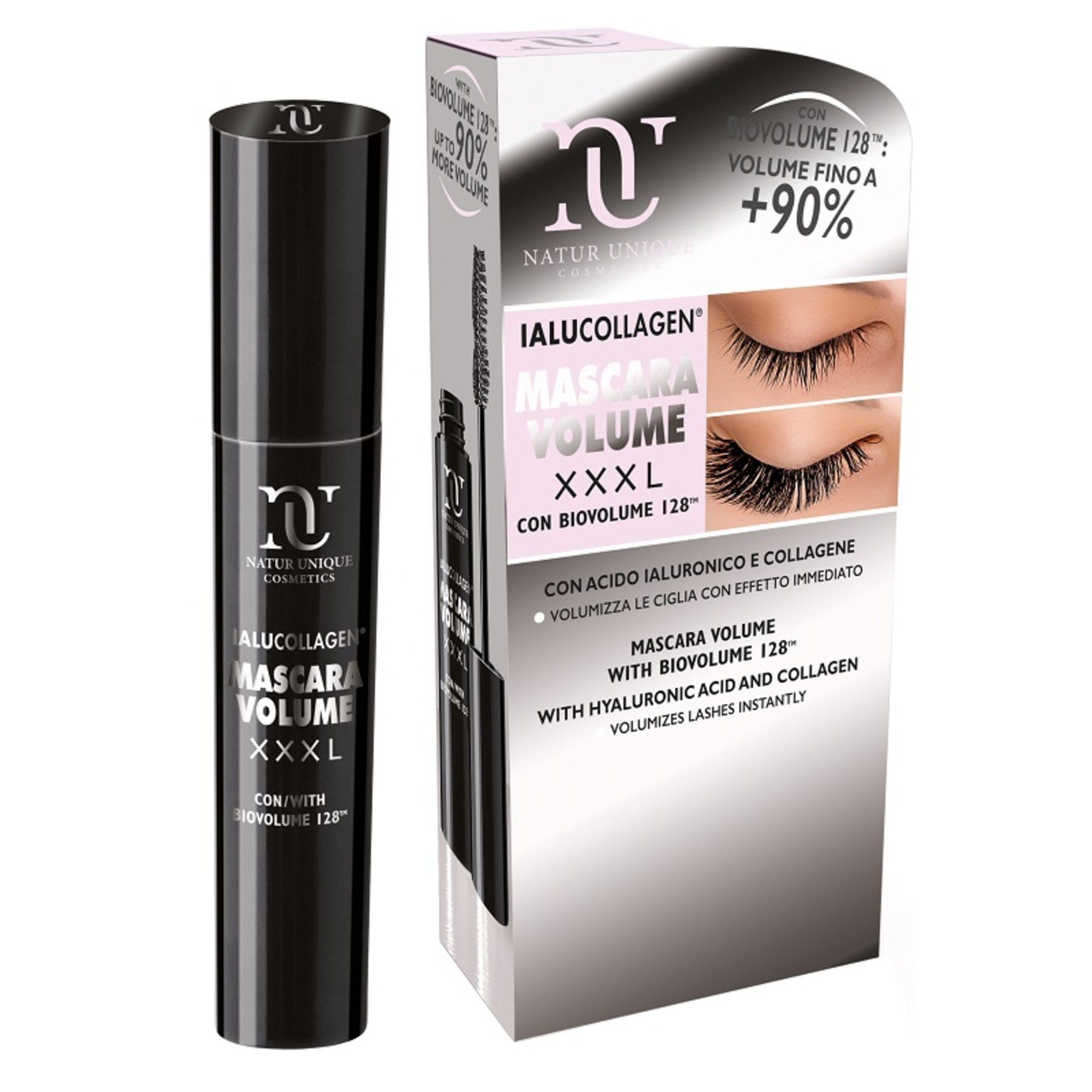 Natur Unique Ialucollagen Mascara Volume Xxxl Con Acido Ialuronico E Collagene 11ml