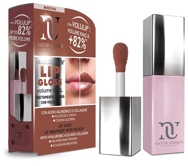 Natur Unique Ialucollagen Lip Gloss Volume Xxxl Mocha Trattamento Labbra Volumizzante 8ml