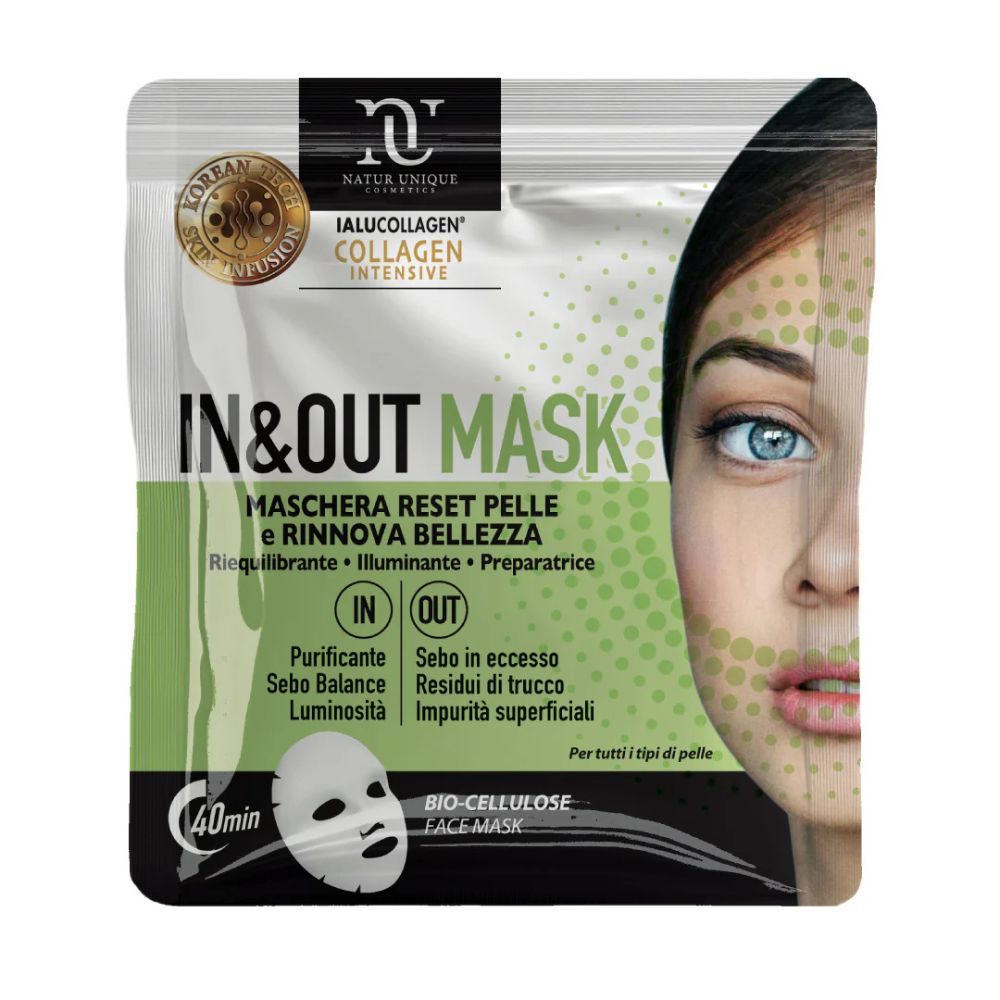 Natur Unique - Ialucollagen Collagen Intensive In e Out Mask 26 g Maschera viso