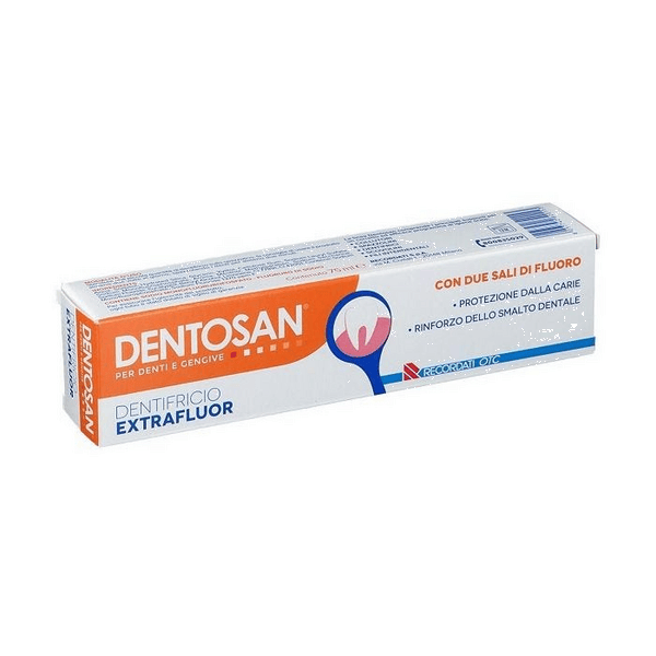Dentosan Extrafluor Dentifricio Con Due Sali di Fluoro 75 ml