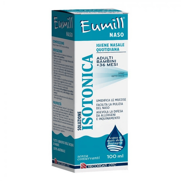 Eumill Naso Soluzione Isotonica Spray Adulti Bambini +36 Mesi 100 ml
