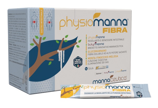 Physiomanna Fibra Integratore Per Regolarità Intestinale E Benessere Digestivo 14 Stick