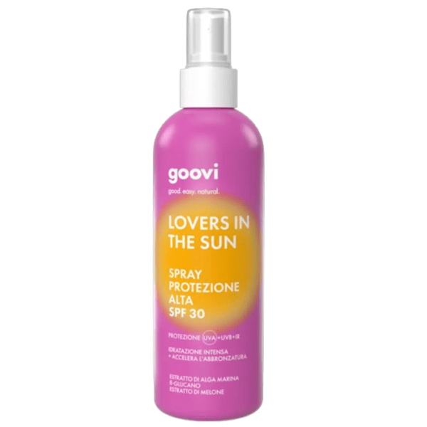 Goovi Lovers In The Sun SPF 30 200 ml Spray Latte Solare Protezione Alta Corpo