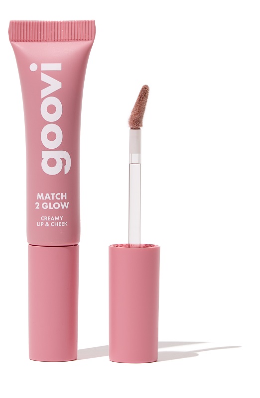 Goovi Match 2 Glow Blush in crema per labbra e guance colore 01 peach obsession, 12ml