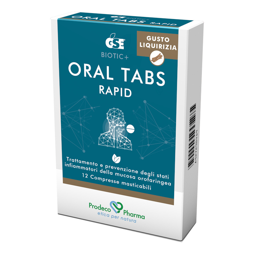 Gse oral tabs rapid liquirizia 12 compresse