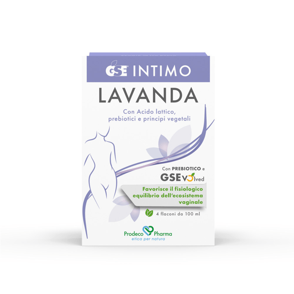 Gse Intimo Lavanda Vaginale 4 Flaconi Monouso da 100 ml