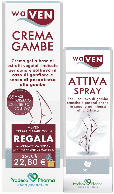 Prodeco Pharma Waven - Crema Gel Gambe per Gonfiore e Pesantezza, 200ml — confronto prezzi