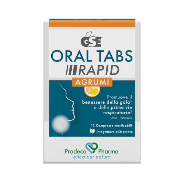 Gse Oral Tabs Rapid Compresse Lenitive Mucosa Orofaringea 12 Compresse