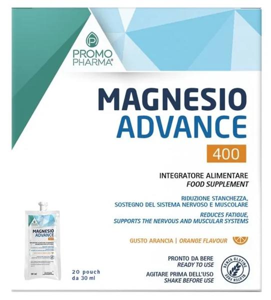 Magnesio Advance 400 Integratore Per Stanchezza ed Affaticamento 300 gr