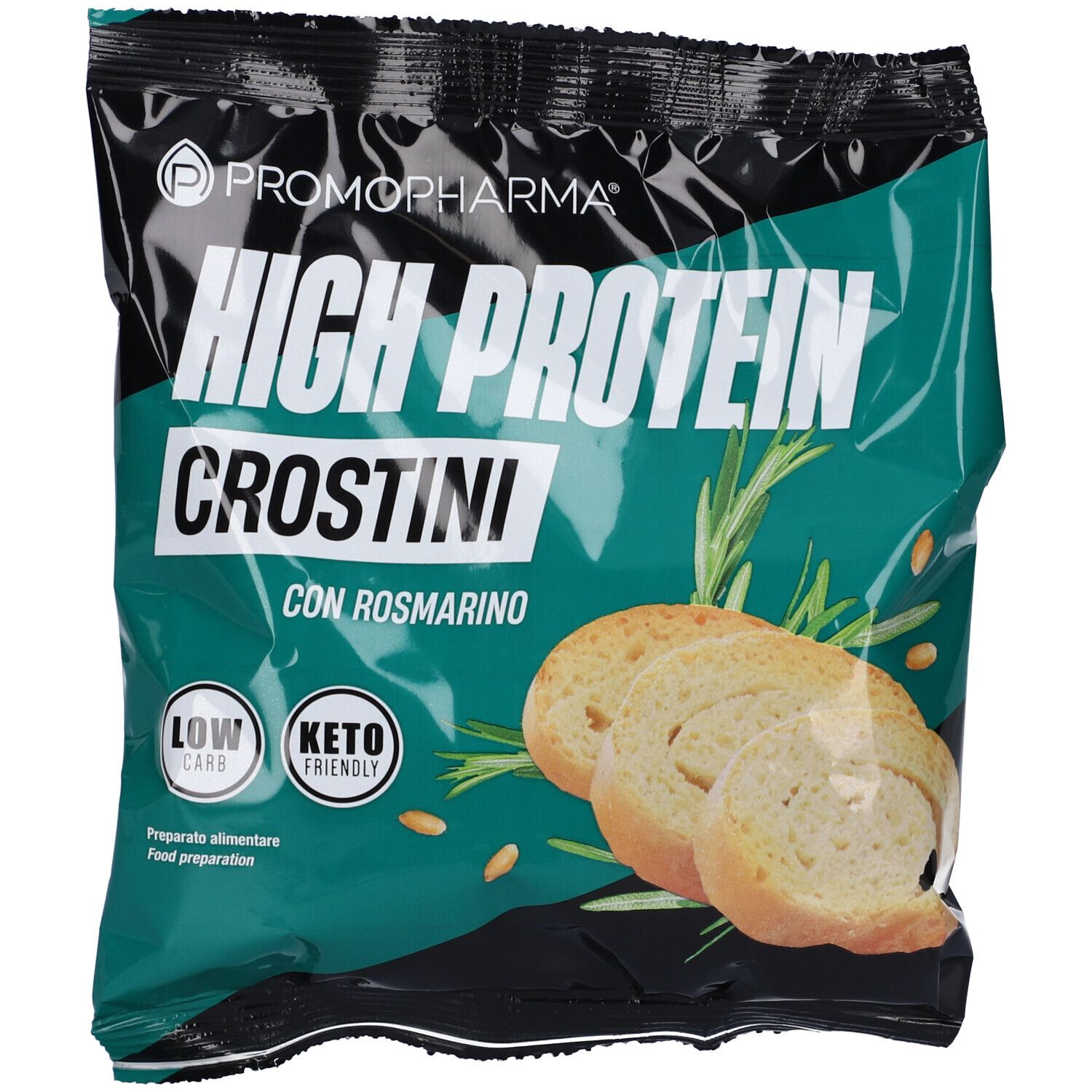 PromoPharma High Protein Crostini Gusto Rosmarino 50 g Snack