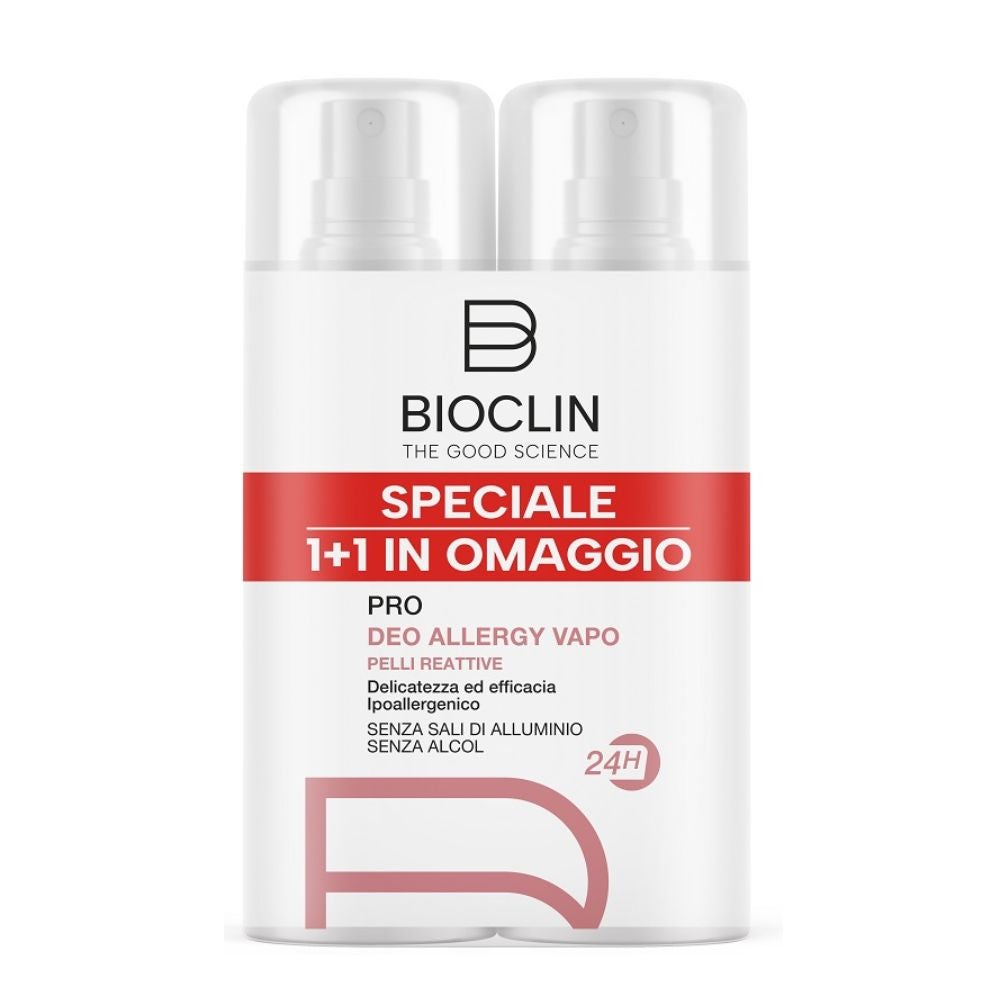 Bioclin deodorante pro allergy vapo 2 pezzi 100 ml bipack