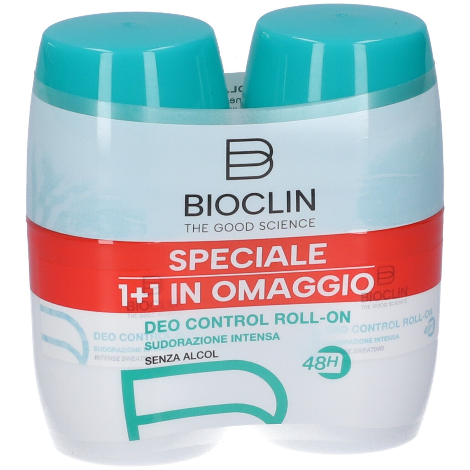 Bioclin deodorante control roll-on nuova formula 2 pezzi 100 ml bipack