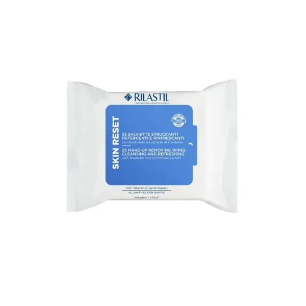 Rilastil Skin Reset 25 Salviette Struccanti Detergenti Viso