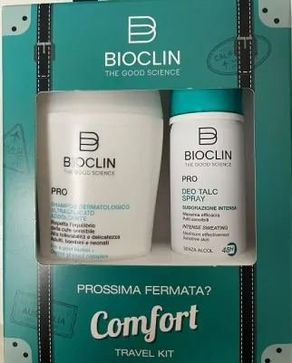 bioclin pro kit comfort shampoo dermatologico ultradelicatoaddolcente 100 ml+deo talc spray 50 ml — confronto prezzi