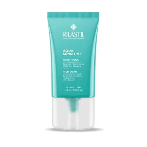 Rilastil Aqua Sensitive 40ml Crema Ricca Idratante per Pelli Sensibili