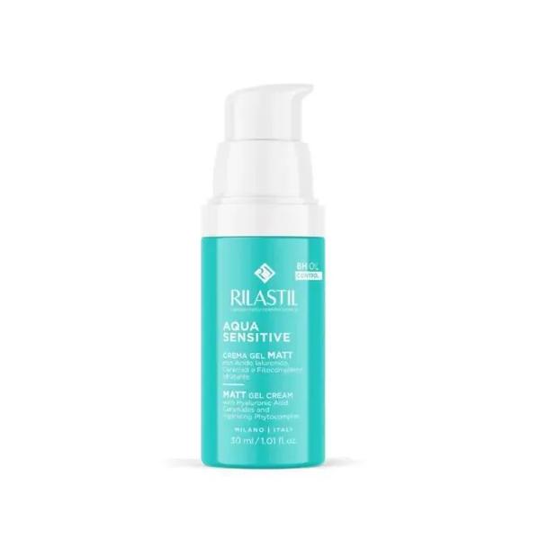 Rilastil Aqua Sensitive 30ml Crema Gel Matificante Idratante Pelli Miste