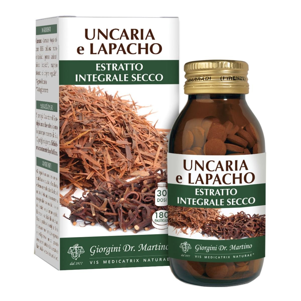 Uncaria-lapacho estratto integrale secco 180 pastiglie — confronto prezzi