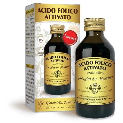 Acido Folico Att Analcolico Integratore Per Il Sistema Immunitario Soluzione Orale 100ml