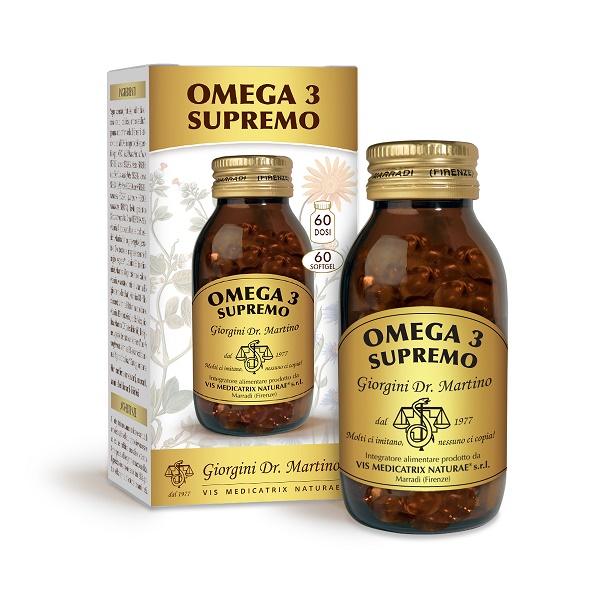 Omega 3 Supremo Integratore Per Il Benessere Cardiovascolare E Della Vista 60 Softgel