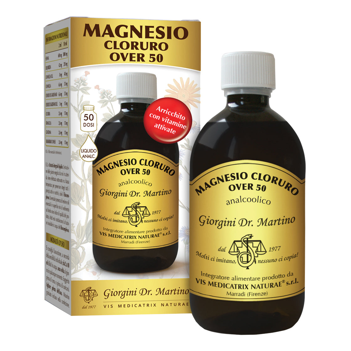 Magnesio Cloruro Over 50 Integratore Per Il Benessere Muscolare Degli Anziani Soluzione Orale 500ml — confronto prezzi