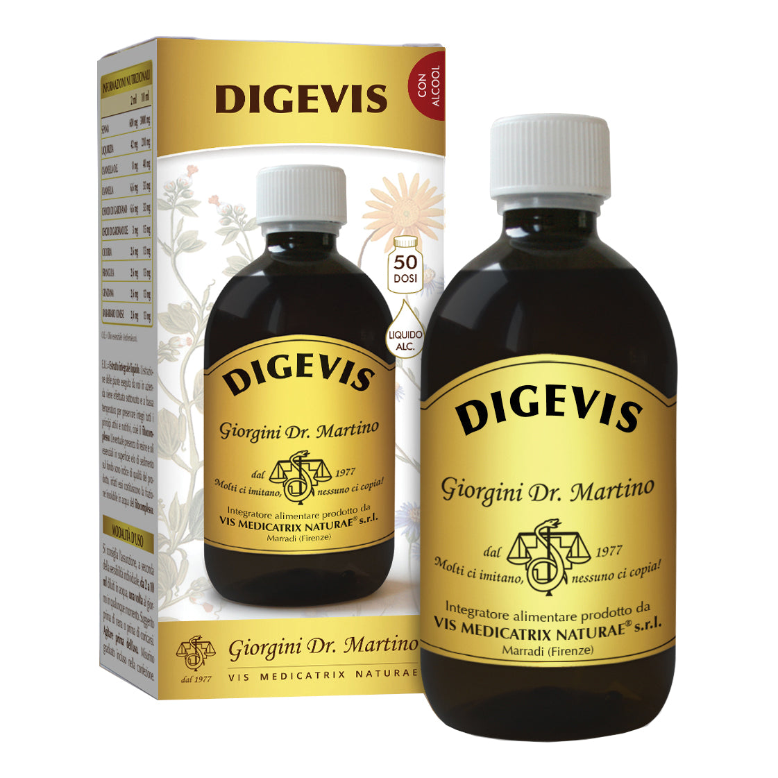 Digevis Liquido Alcolico Integratore Per La Digestione Soluzione Orale 500ml — confronto prezzi