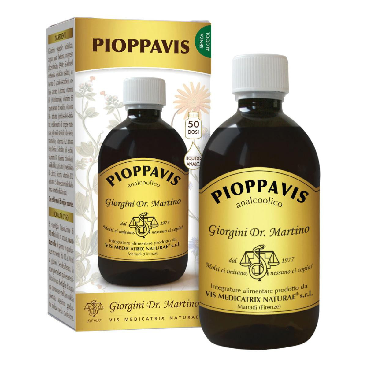 Dr Giorgini Pioppavis Liquido Analcoolico Drenante Vie Urinarie 500ml — confronto prezzi
