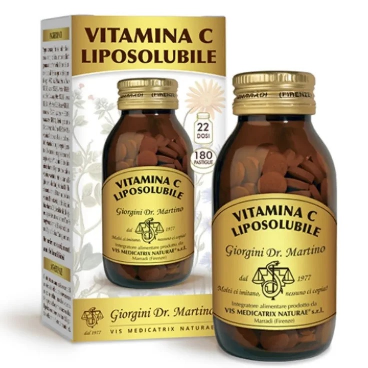 Vitamina C Liposolubile Integratore Per Energia E Difese Immunitarie 22 Dosi 180 Pastiglie