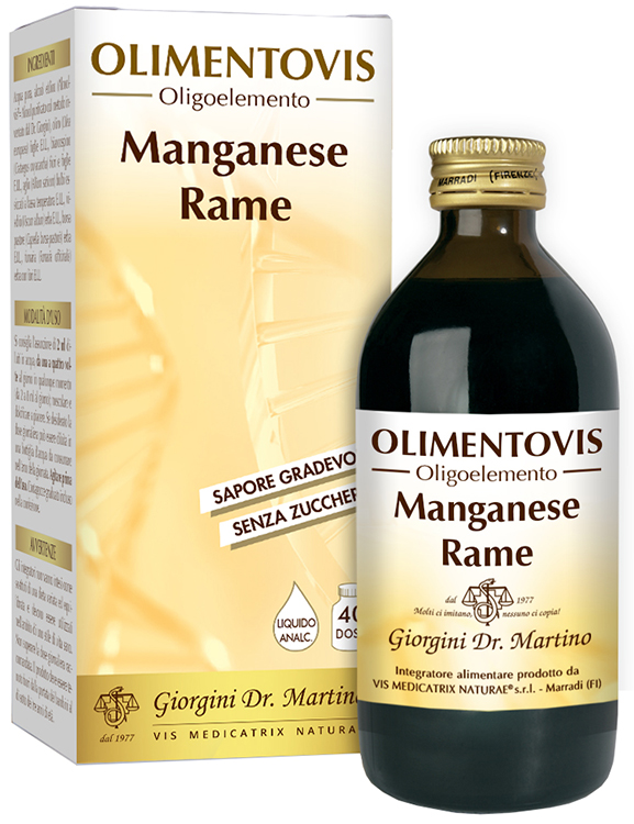Olimentovis Manganese Rame Integratore Di Minerali Soluzione Orale 200ml