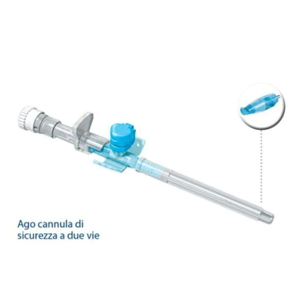 Pic Ago Neo Venopic G18x45 - Ago cannula sterile a 2 vie per l'accesso venoso, 1 dispositivo