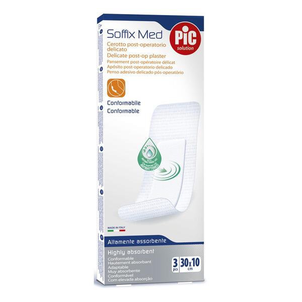 Pic Soffix Med Cerotto Post Operatorio Delicato 30x10 cm 3 Pezzi