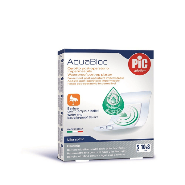 Pic Aquabloc - Cerotto post-operatorio impermeabile 10x8 cm, 5 medicazioni — confronto prezzi