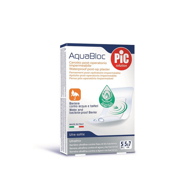 Pic AquaBloc Cerotti Sterili 5 x 7 cm 5 Pezzi — confronto prezzi