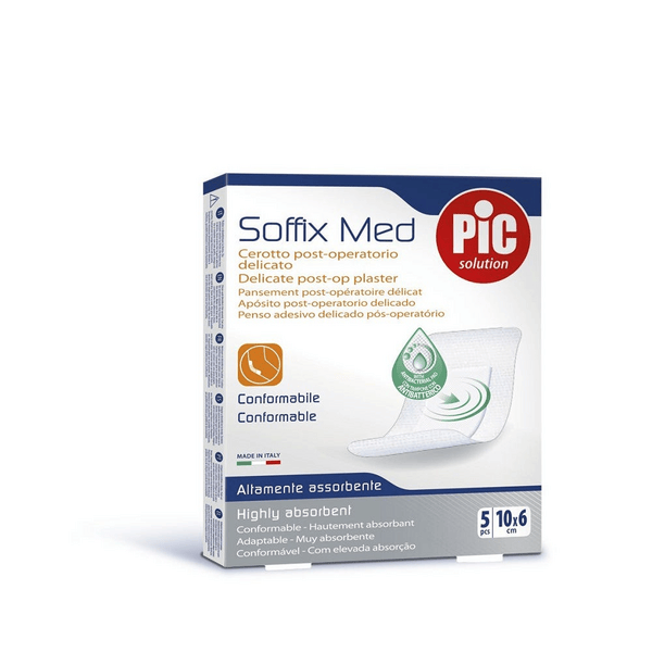 Pic Soffix Med Cerotto Post Operatorio Delicato 10x6 cm 5 Pezzi — confronto prezzi