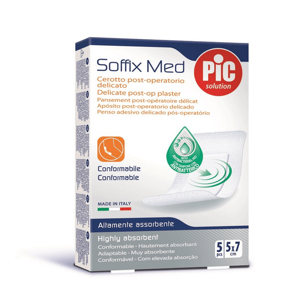 Pic Soffix Med Cerotto Post Operatorio Delicato 5x7 cm 5 Pezzi — confronto prezzi